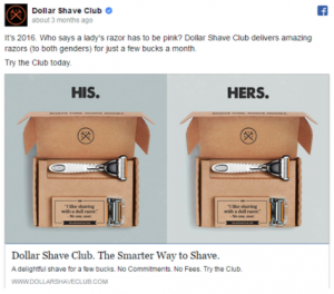 Dollar shave club ad