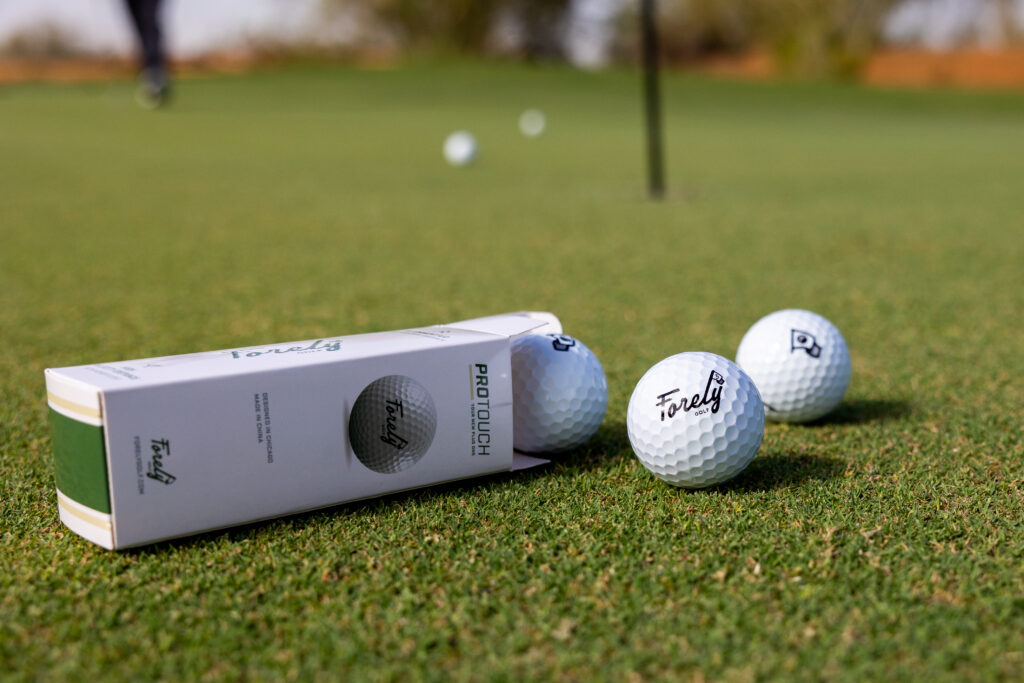 product photography of golf balls
